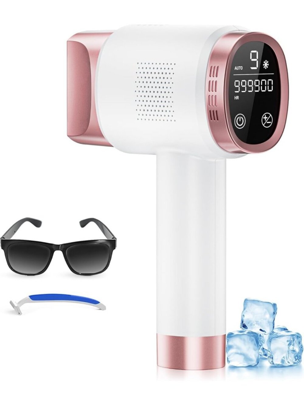 IPL Laser Hair Removal Device for Smooth Skin, At-Home Use for Men & Women